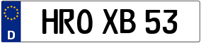Trailer License Plate